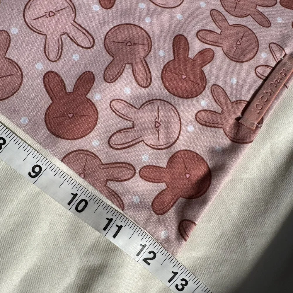 NWT Loic by Design Bunny Pattern Easter Dog Bandana, Pink, Size Medium